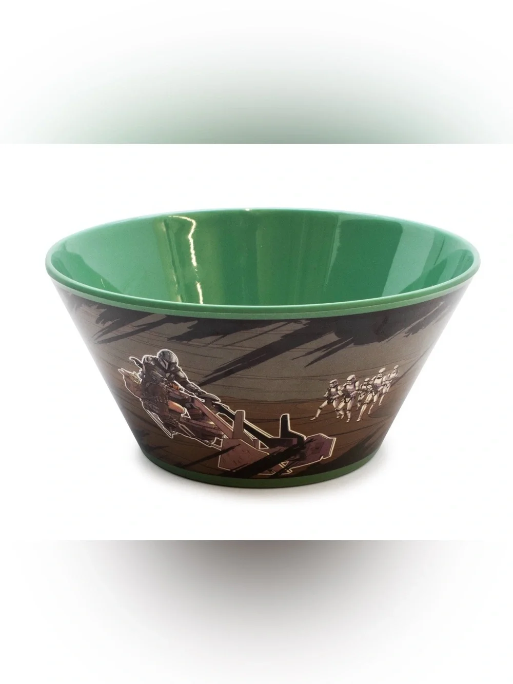 Star Wars The Mandalorian Green and Black Snack Bowl Set with Themed Napkin